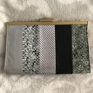 Snakeskin clutch